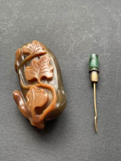 海外回流精品拍卖（五一专场） 法国回流清代巧雕玛瑙鼻烟壶 尺寸：7.5cm。