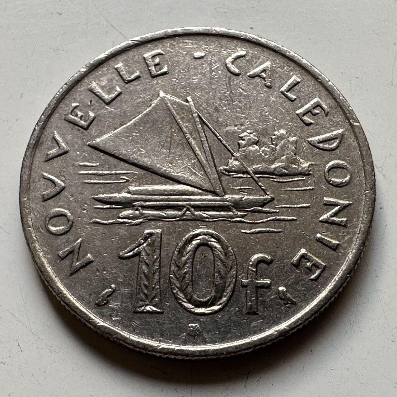 🌹外币初藏🌹🐯2025年第70场  每周二四六晚8️⃣点 接代拍 新喀里多尼亚1972年10法郎