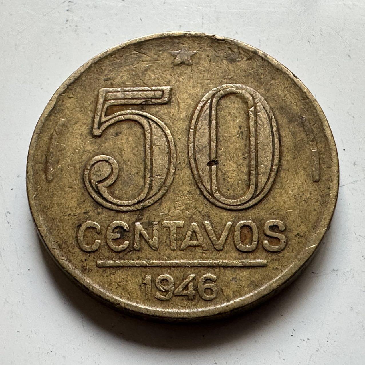 🌹外币初藏🌹🐯2025年第70场  每周二四六晚8️⃣点 接代拍 巴西1946年50分