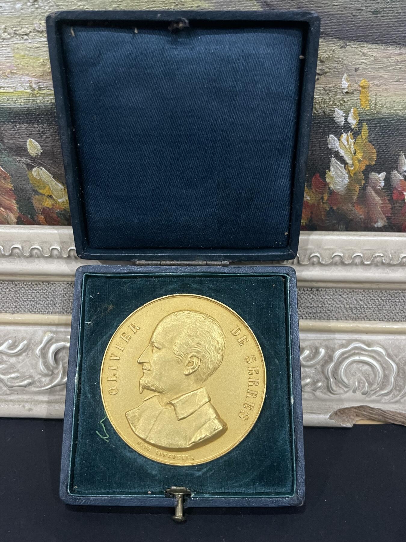 海外回流精品拍卖 法国回流铜制纪念章（直径：5.1cm）