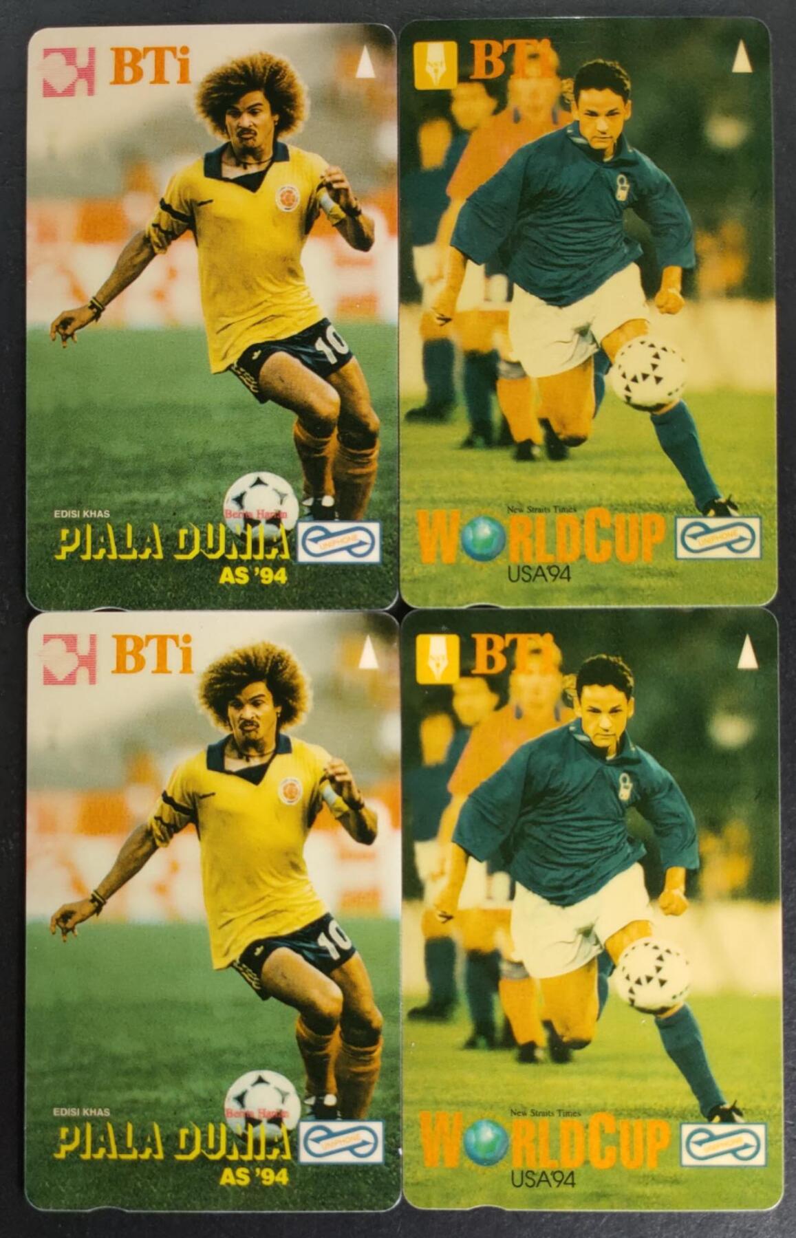 公藏第50期裸卡拍卖 马来西亚GPT新卡（世界足球明星）2全2套合拍带册。品好。