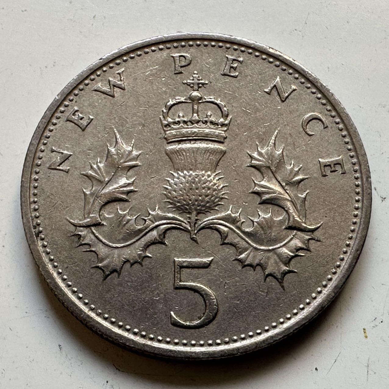 🌹外币初藏🌹🐯2025年第70场  每周二四六晚8️⃣点 接代拍 英国1969年五便士