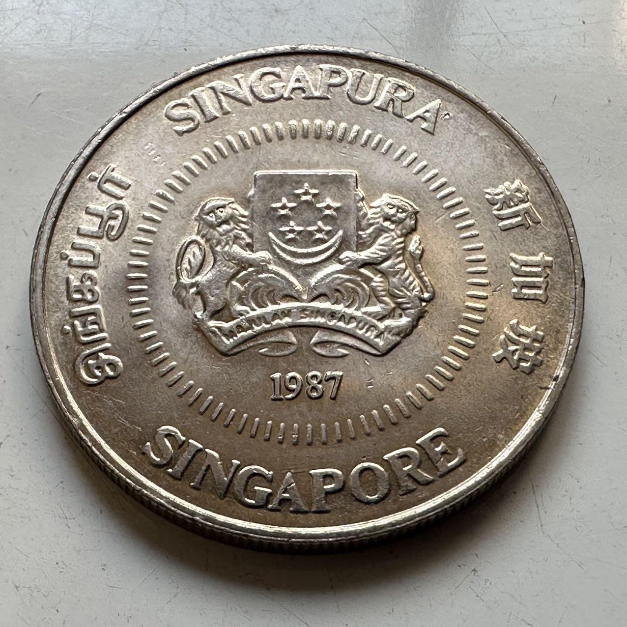 🌹外币初藏🌹🐯2025年第70场  每周二四六晚8️⃣点 接代拍 新加坡1987年50分