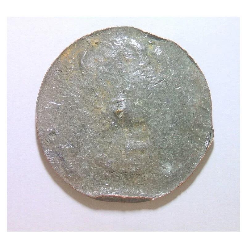 法国18XX年 拿破仑三世高浮雕精制单面大铜章 50MM