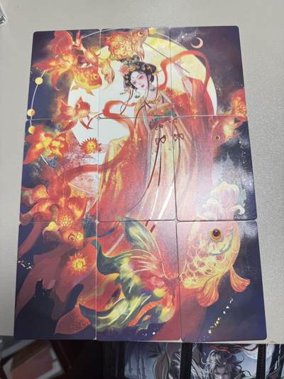 趣卡社九宫拼图-鲤鱼灯 - 趣卡社九宫拼图-鲤鱼灯