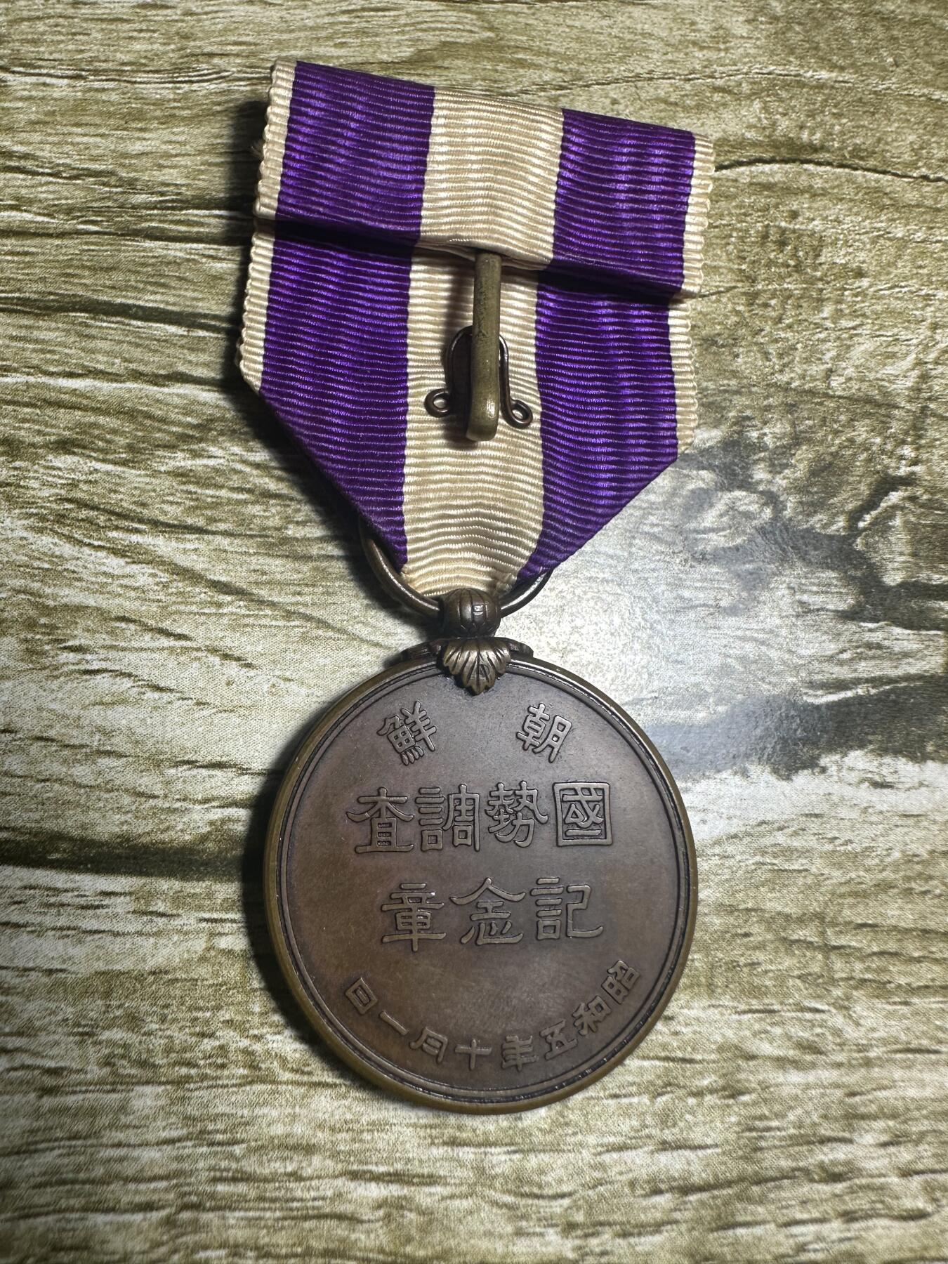 章，世界钱币 朝鲜国势调查章 ，罕见