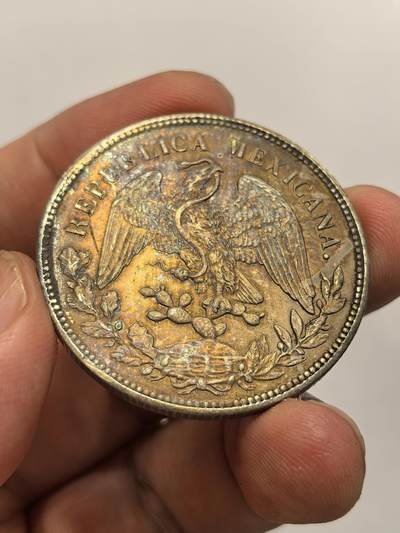 博洋堂世界钱币拍卖第129期（全场包邮） 墨西哥直边鹰洋1900CN JQ 带彩无戳