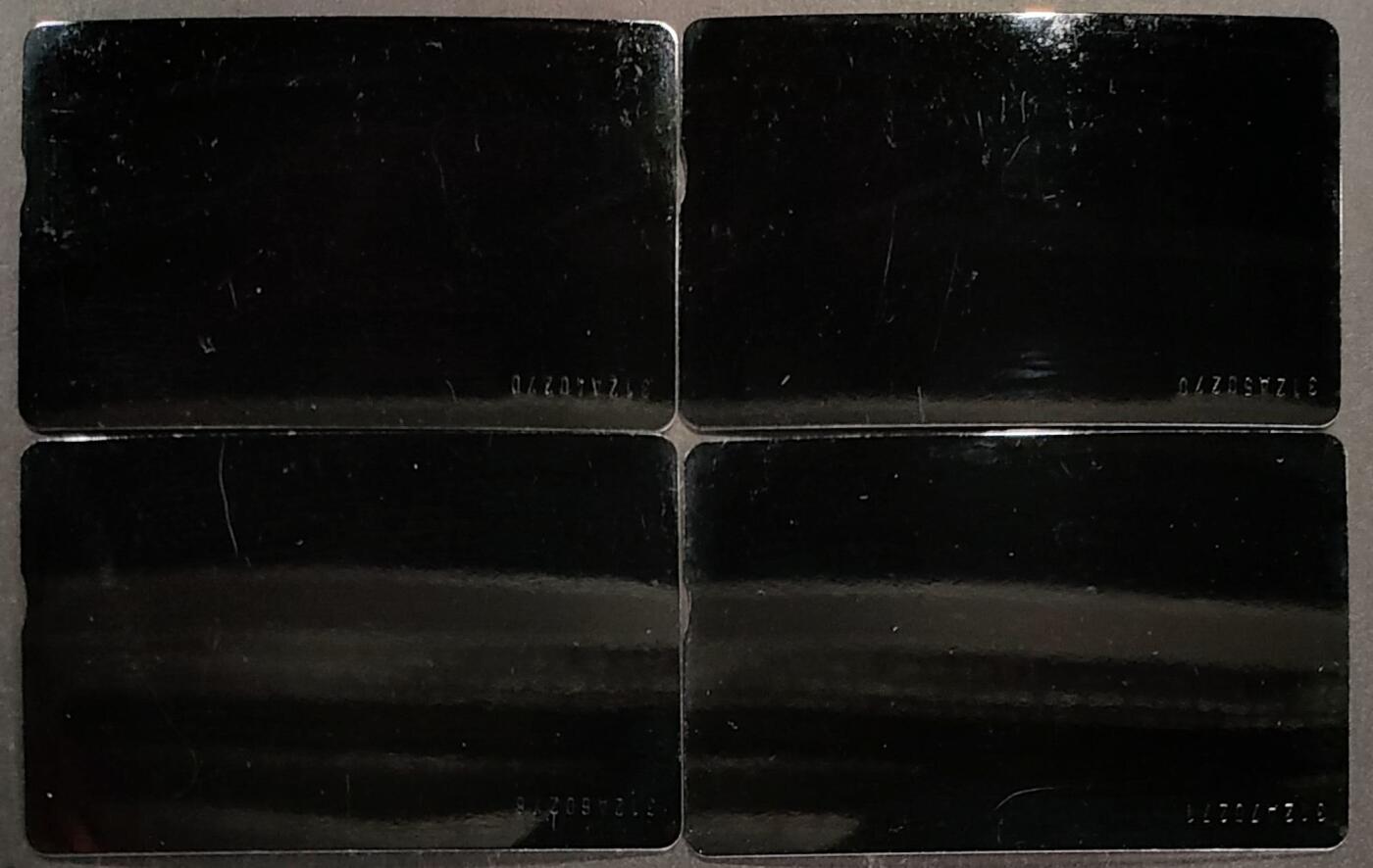 公藏第50期裸卡拍卖 台湾光学新卡（台湾珍贵野鸟）4全个别银边小小氧化。