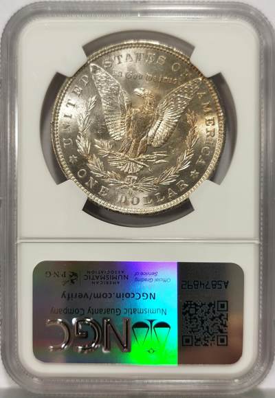 博洋堂世界钱币拍卖第129期（全场包邮） NGC MS62 美国1883年O版根银币，币面丝绸光，藏家必备品质