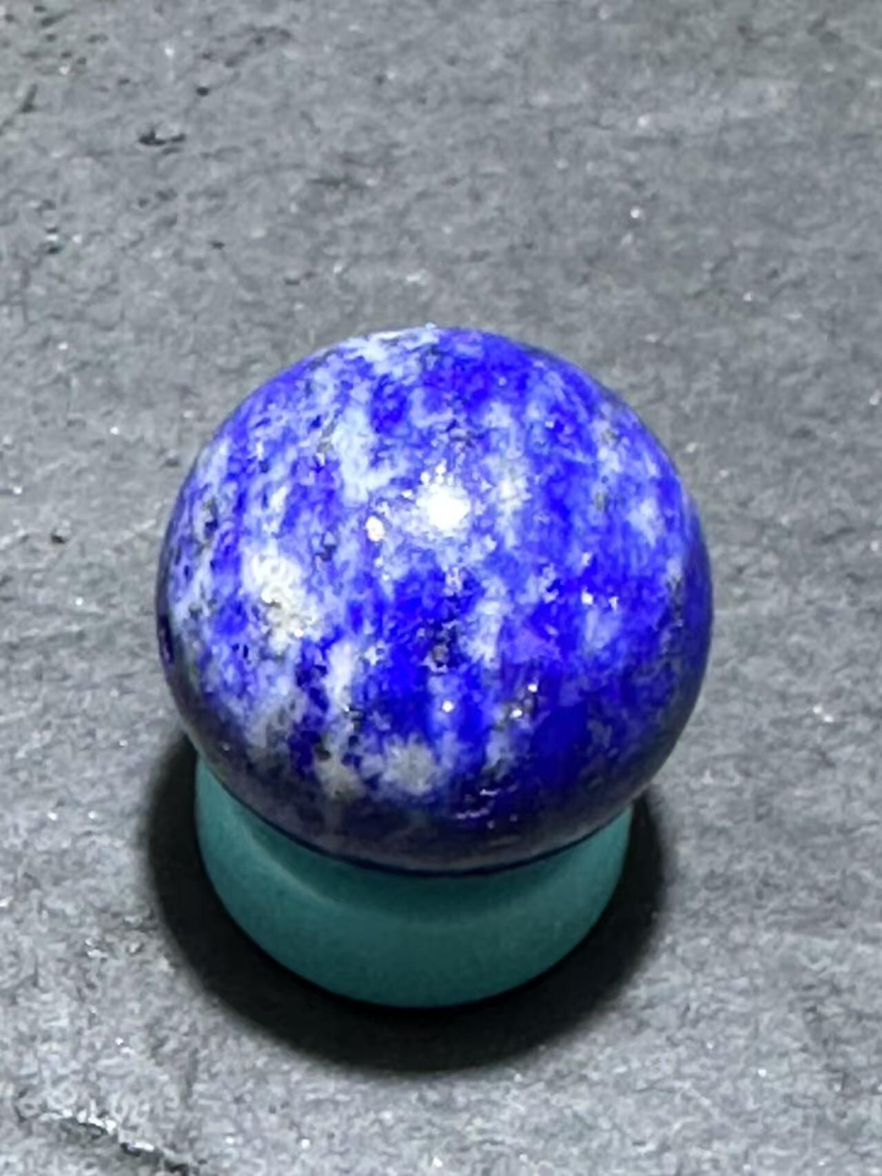 阿富汗老矿青金石通货圆珠一个！，，