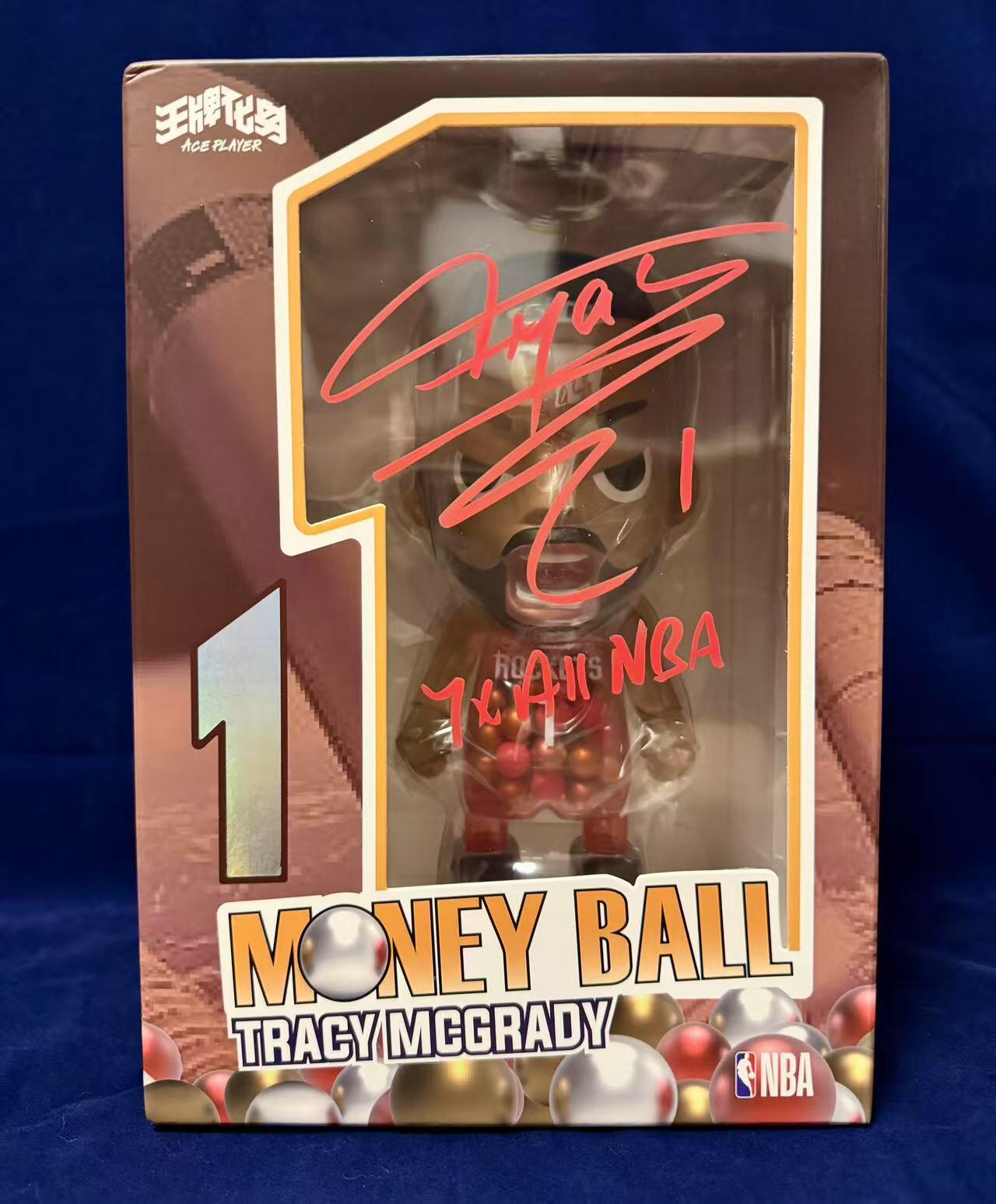 零元拍：‌  特雷西-麦克格雷迪！t-mac! 麦迪亲签王牌化身MoneyBall休斯顿火箭版本（三个版本陆续上拍），7×All NBA别注！中娃篮球手办