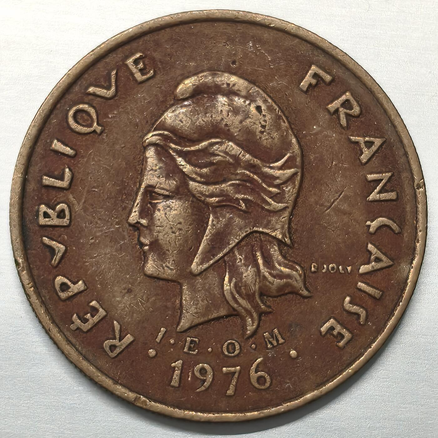 Krab外币市集Vol.17 法属新卡勒多尼亚1976年100法郎