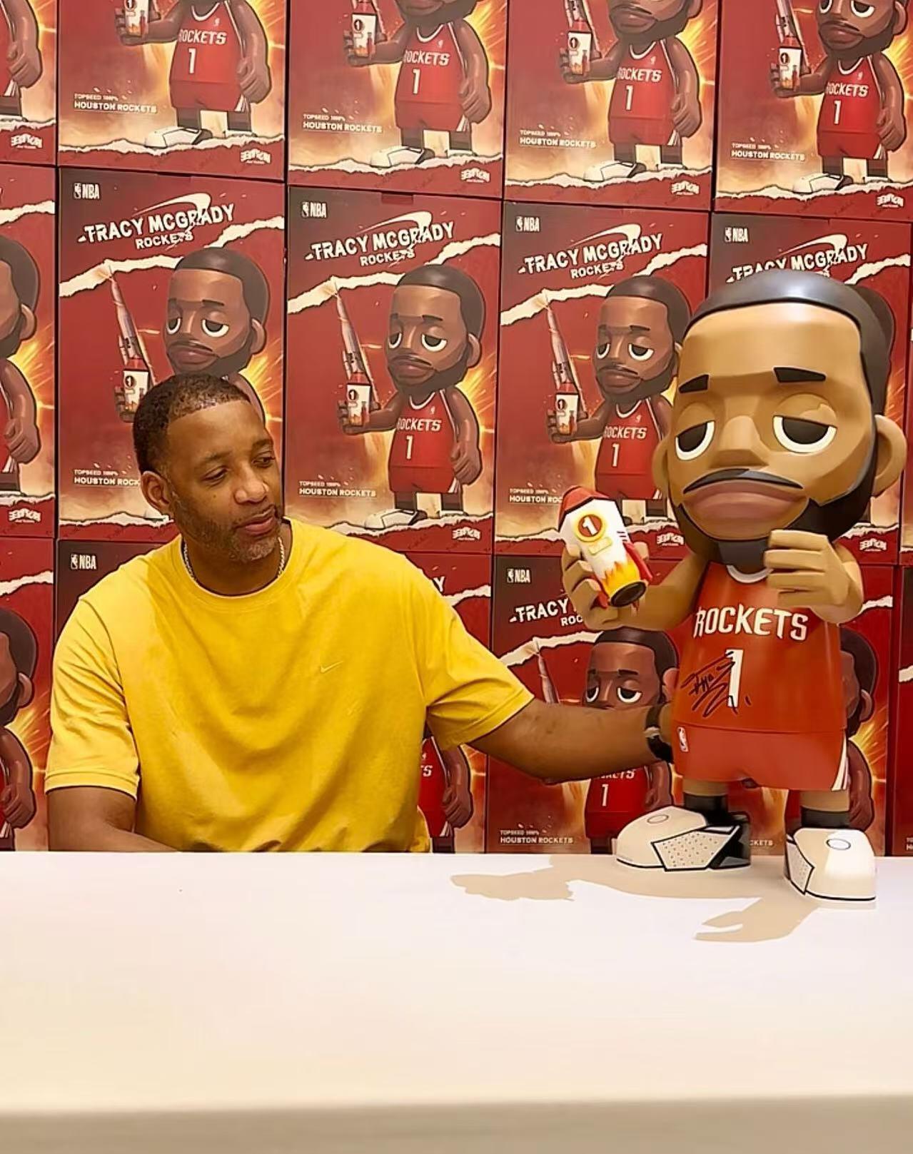 零元拍：‌  特雷西-麦克格雷迪！t-mac! 麦迪亲签王牌化身MoneyBall休斯顿火箭版本（三个版本陆续上拍），7×All NBA别注！中娃篮球手办