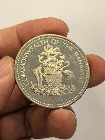 博洋堂世界钱币拍卖第129期（全场包邮） 巴哈马1974年精铸1元