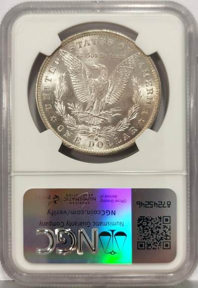 博洋堂世界钱币拍卖第129期（全场包邮） NGC MS63 美国1884年O版摩根银币
