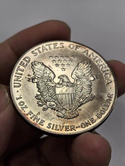 博洋堂世界钱币拍卖第129期（全场包邮） 美国1991年行走女神1盎司银币