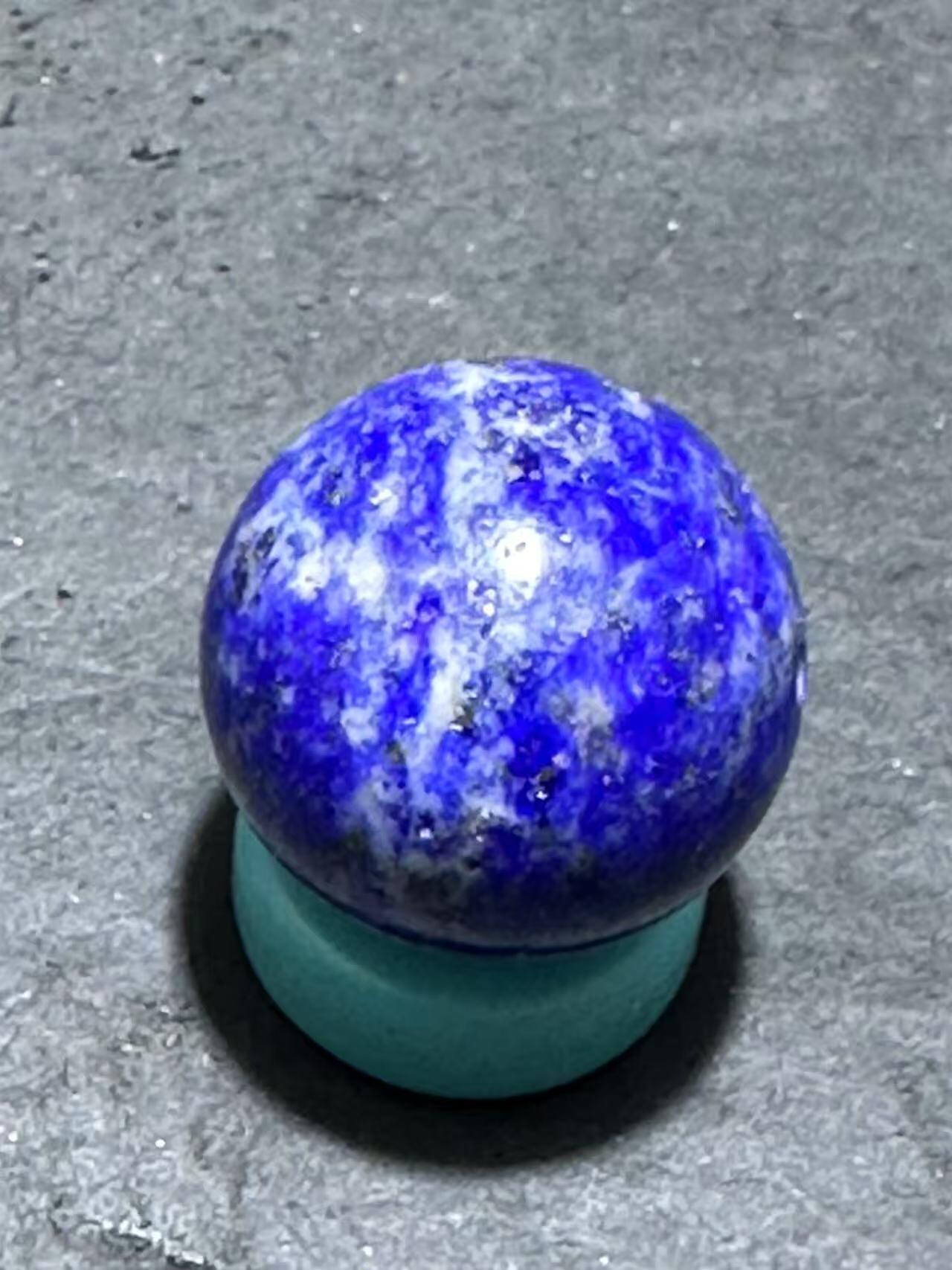阿富汗老矿青金石通货圆珠一个！，，