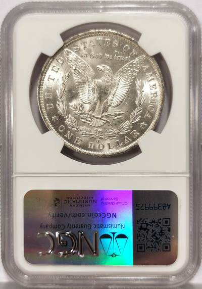 博洋堂世界钱币拍卖第129期（全场包邮） NGC MS64 美国1885年O版摩根银币，币面干净利落，非常漂亮
