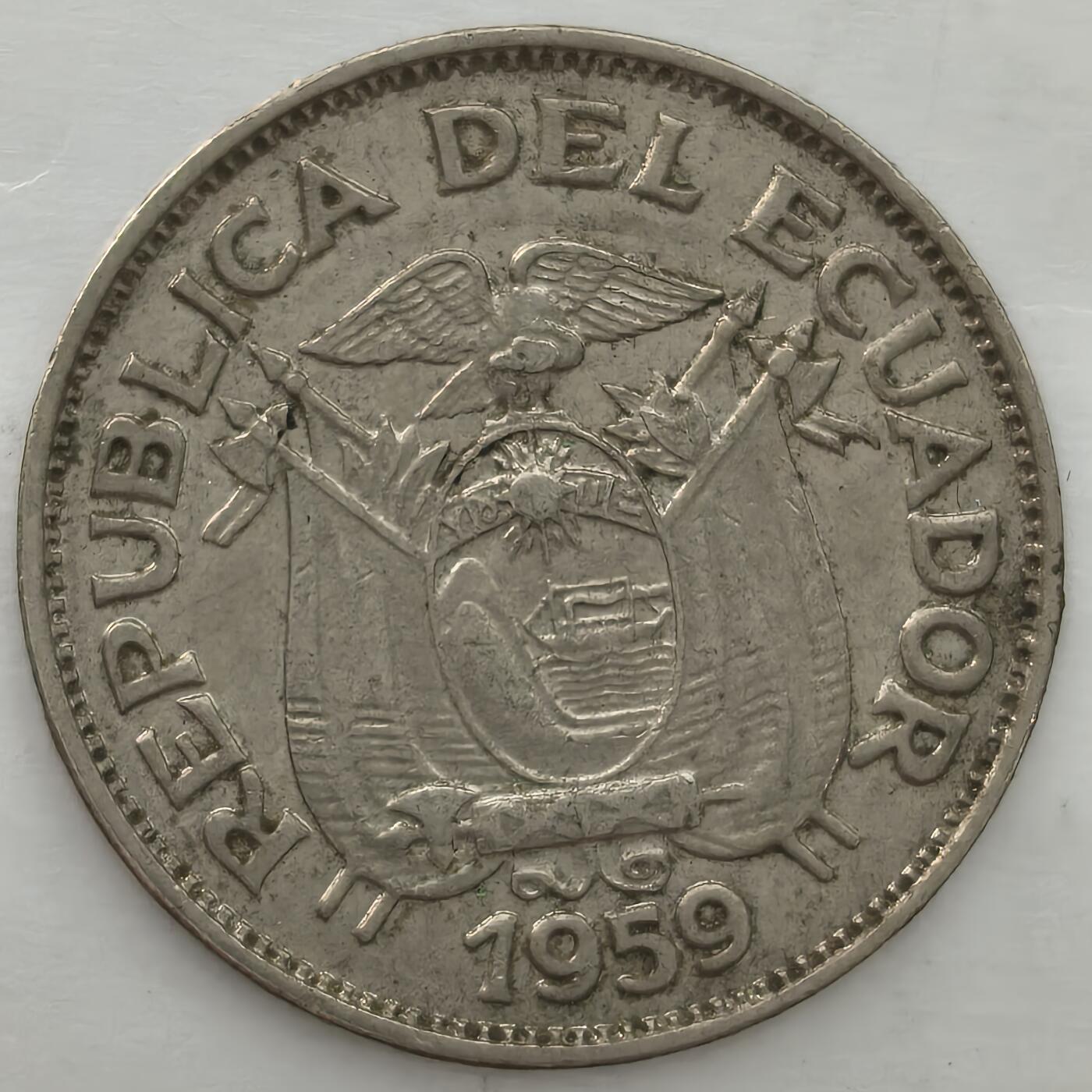 Krab外币市集Vol.17 厄瓜多尔1959年20分