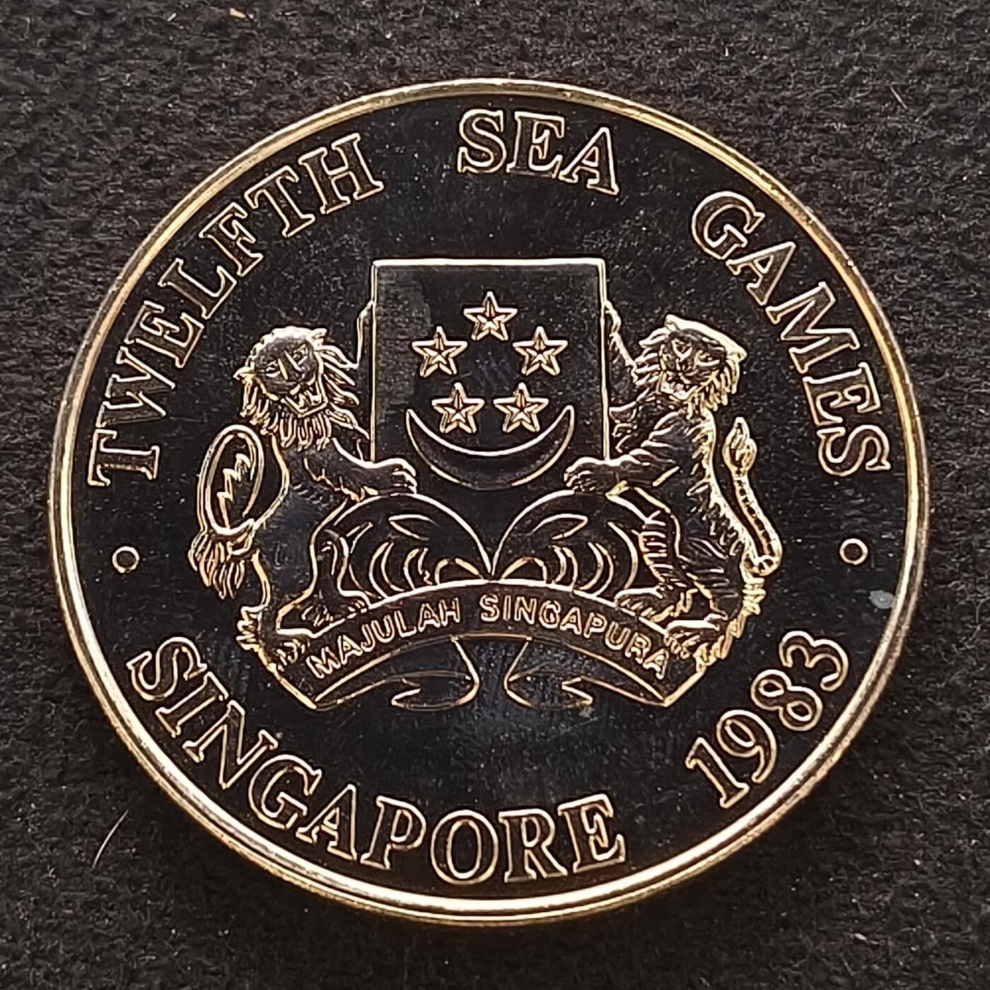 新加坡1983年5元东南亚运动会官方卡装纪念币- 纯粹钱币- 纯粹钱币- 麦稀奇