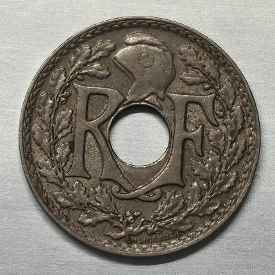 Krab外币市集Vol.17 - 法国1918年5分-large size