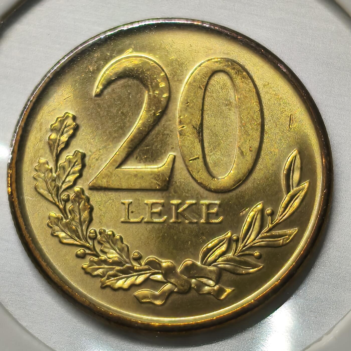 Krab外币市集Vol.17 阿尔巴尼亚2012年20列克