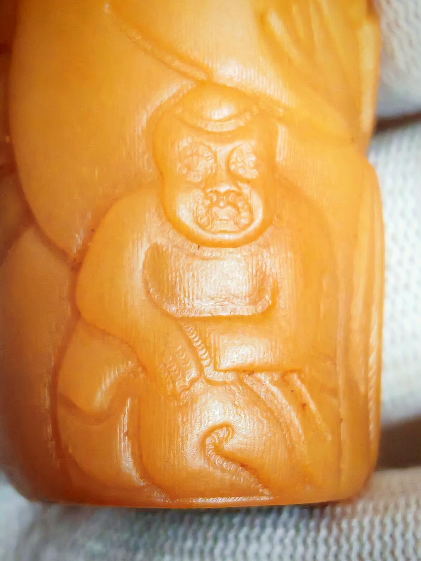 ❤️精工驼骨满工钟馗手把件(33012)尺寸55*27mm