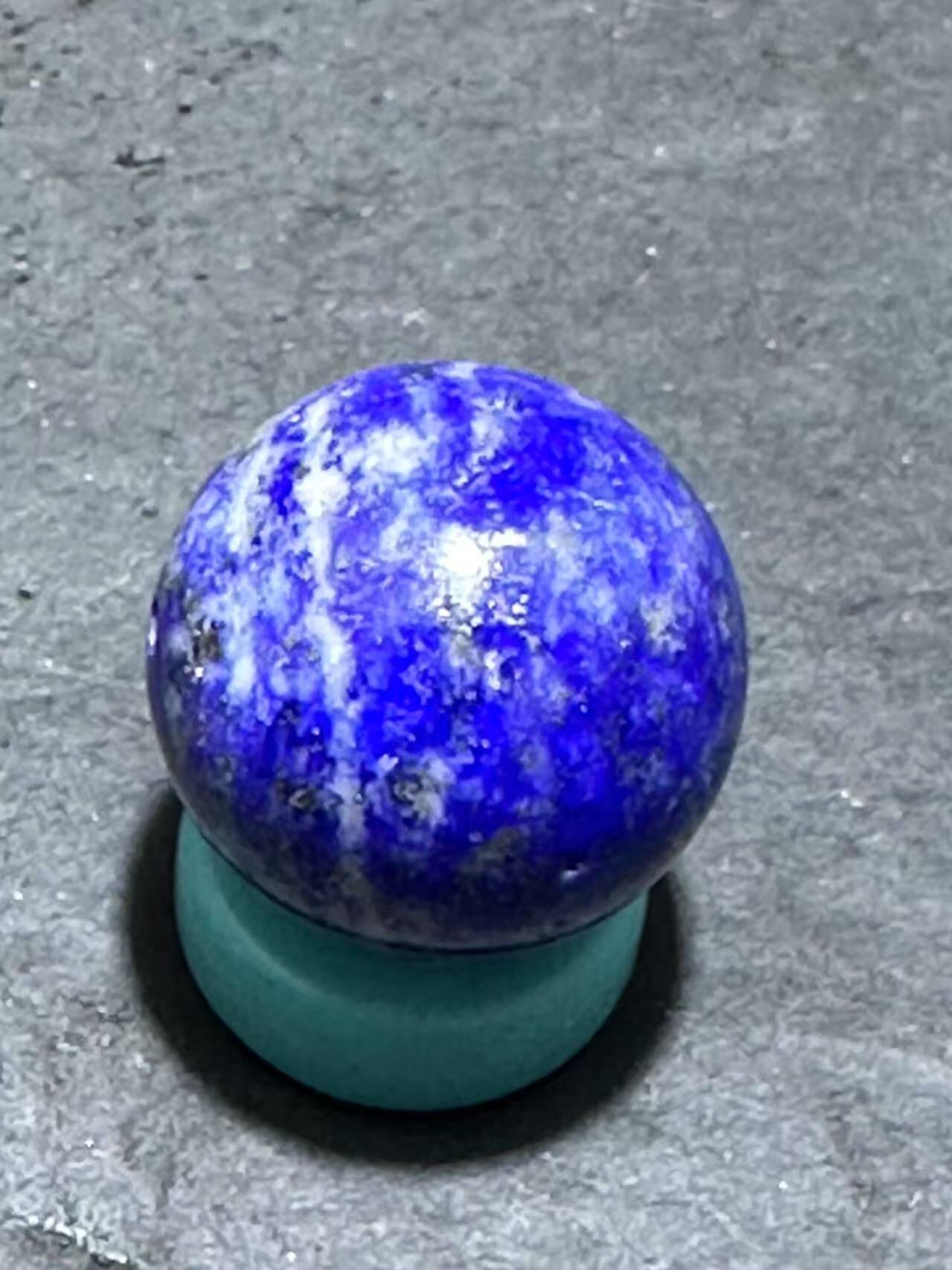 阿富汗老矿青金石通货圆珠一个！，，