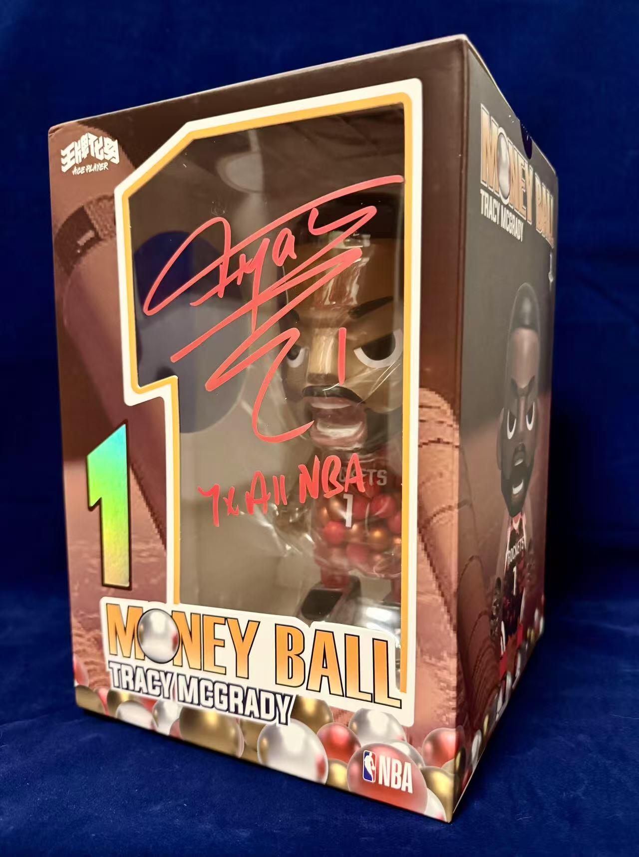 零元拍：‌  特雷西-麦克格雷迪！t-mac! 麦迪亲签王牌化身MoneyBall休斯顿火箭版本（三个版本陆续上拍），7×All NBA别注！中娃篮球手办