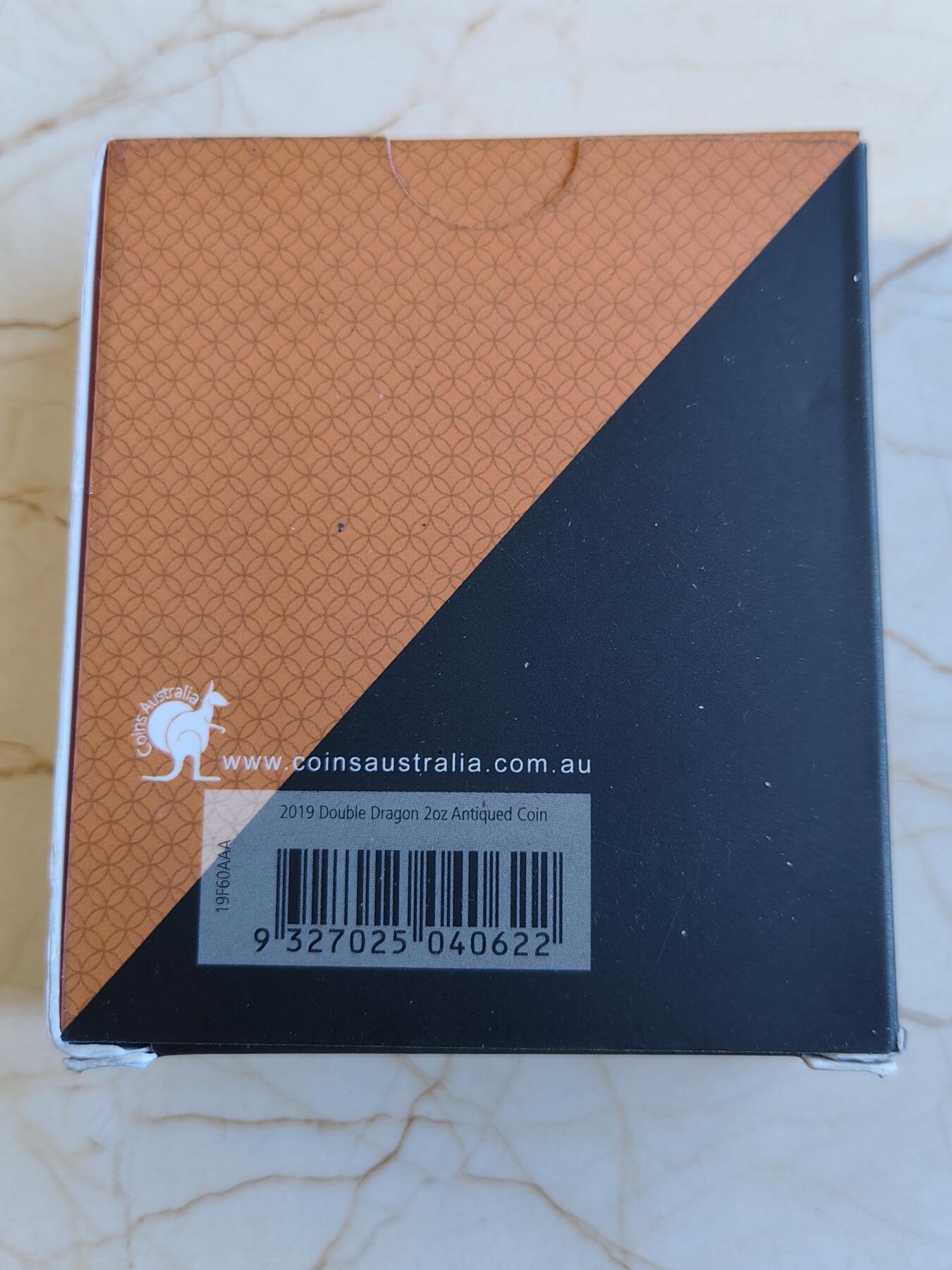 第165期拍卖【长期征集拍品】 图瓦卢2019年双龙戏珠阴阳八卦2盎司纪念银币，证书签字版本（证书前50号都是设计师亲笔签名），9999银，发行888枚，原价1980