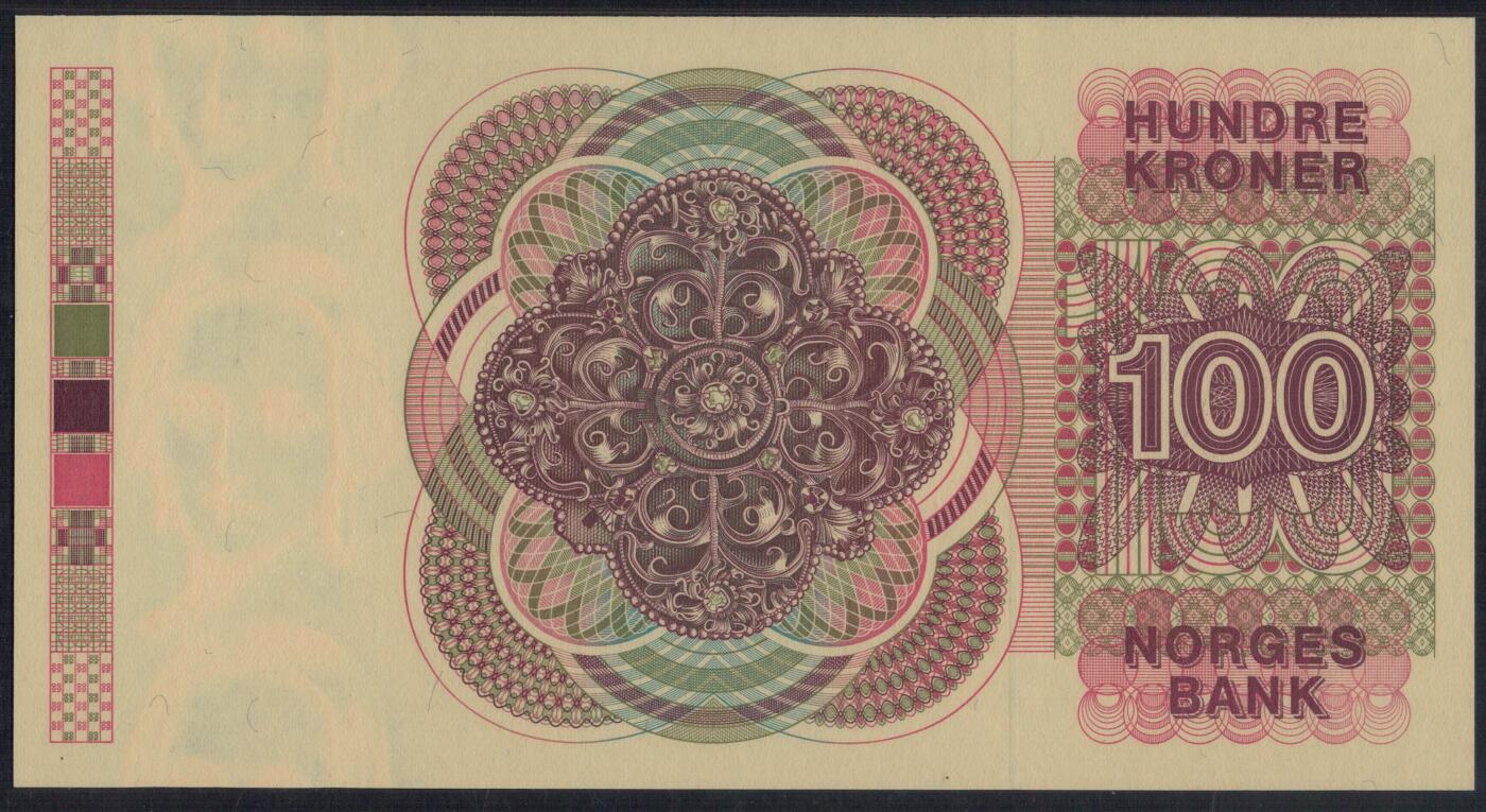 挪威1991年100克朗 P-43d 无47 实物图 UNC