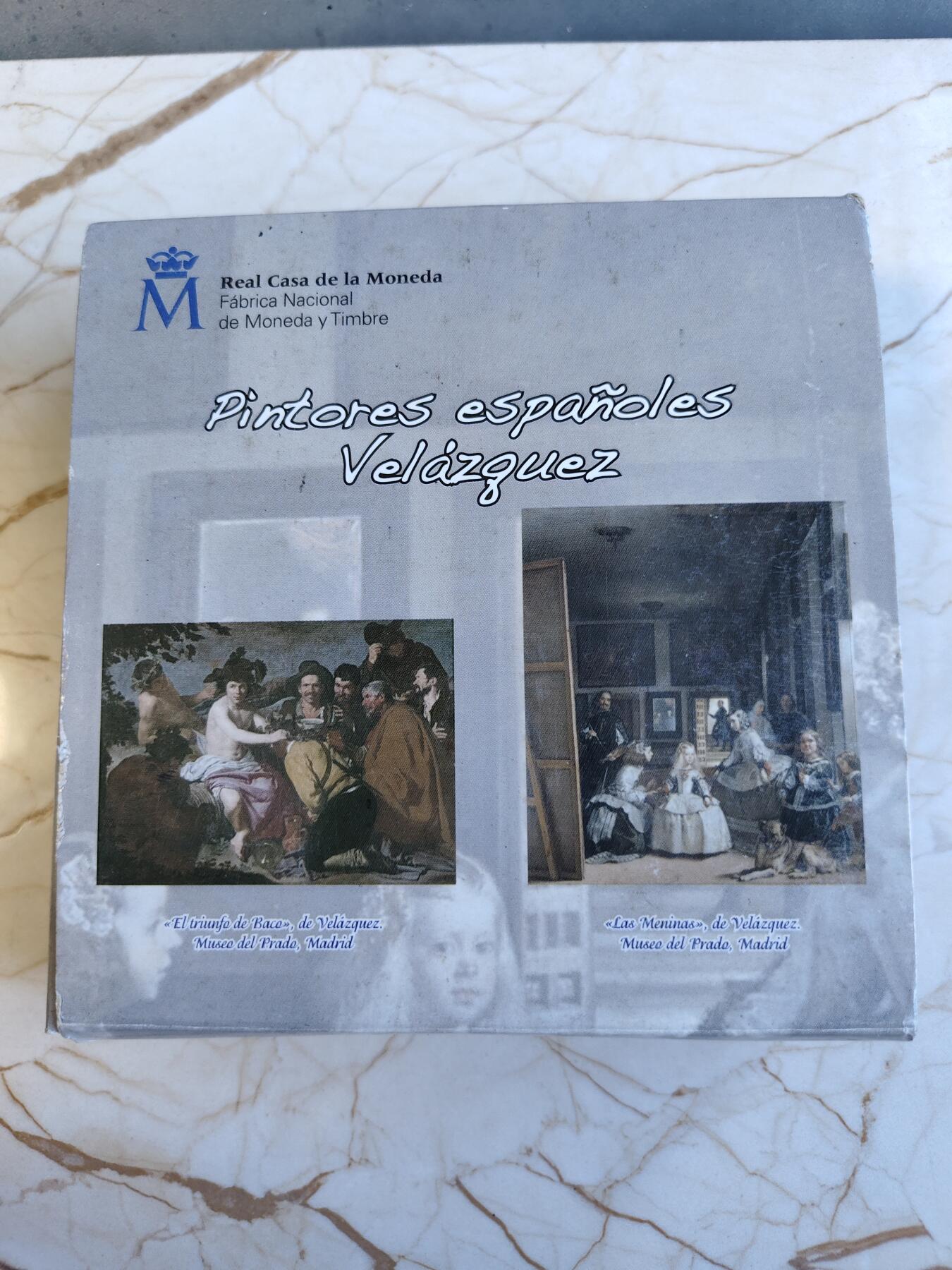 第165期拍卖【长期征集拍品】 西班牙2008年伟大的画家系列维拉斯凯斯5盎司银币，925银，发行5000枚，盒子断开，银价1338，原价2500