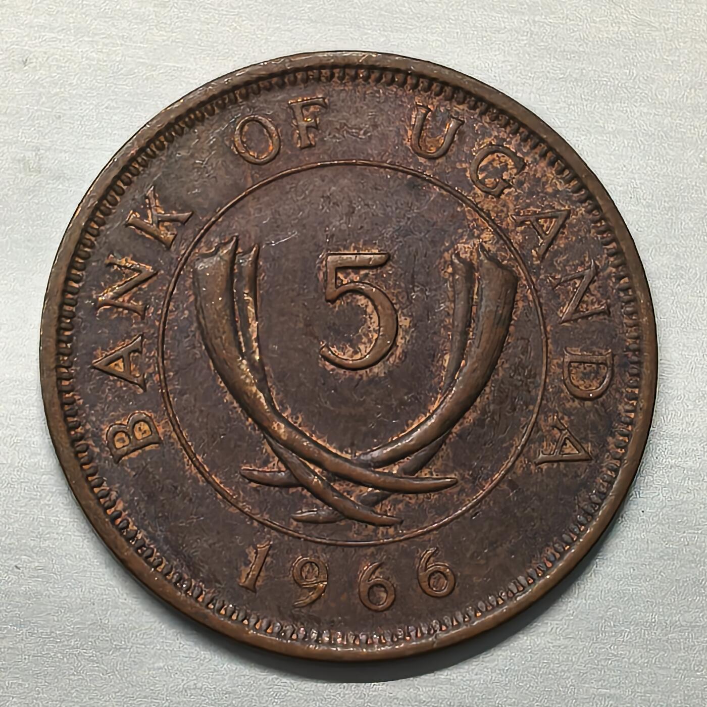 Krab外币市集Vol.17 乌干达1966年5分