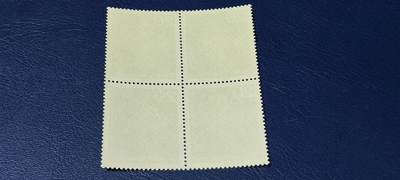 德国邮票专场，都是四方联 德国邮票四方联，1970年发行，向世界传播福音  十字架  宗教，品相如图