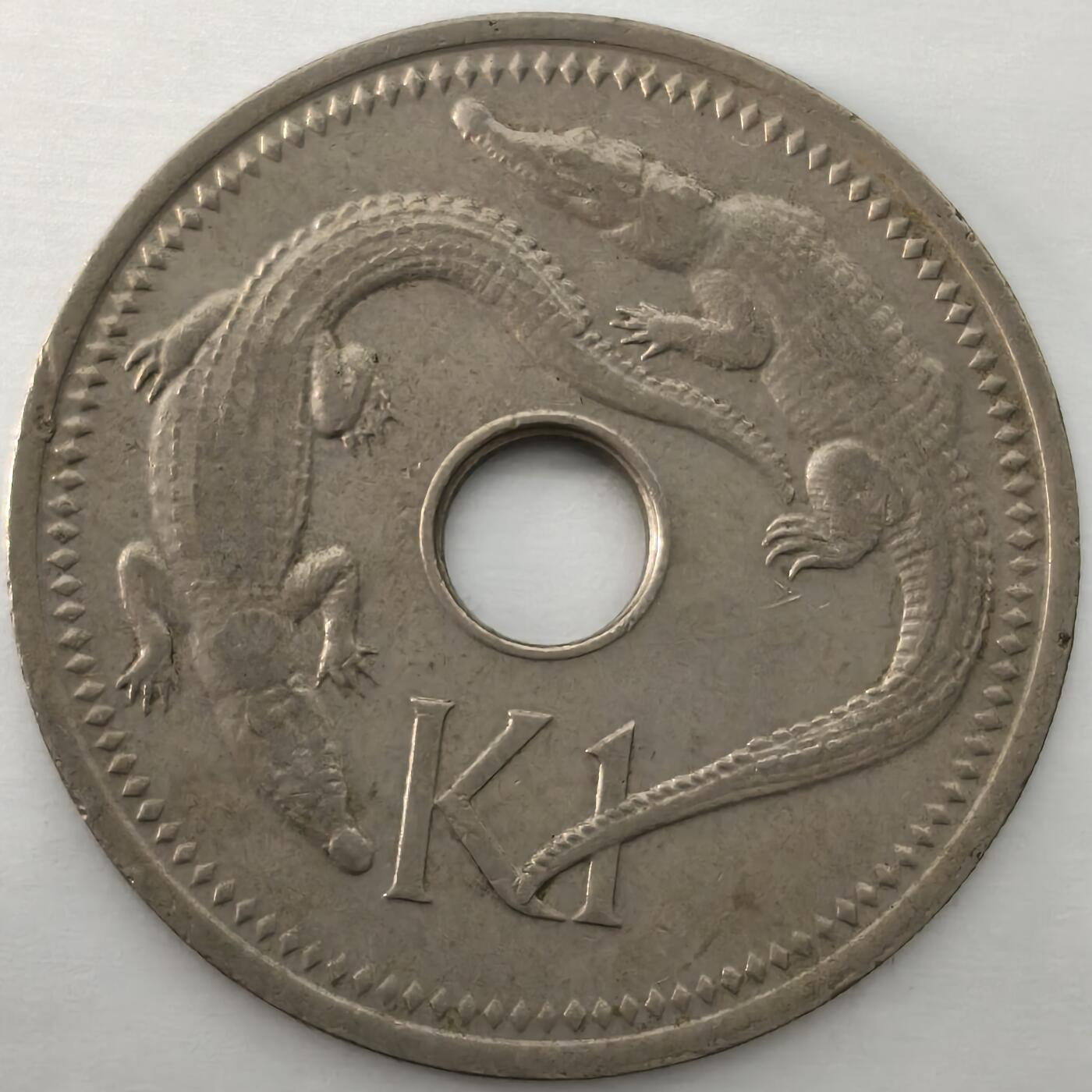 Krab外币市集Vol.17 巴布亚新几内亚1975年1基纳