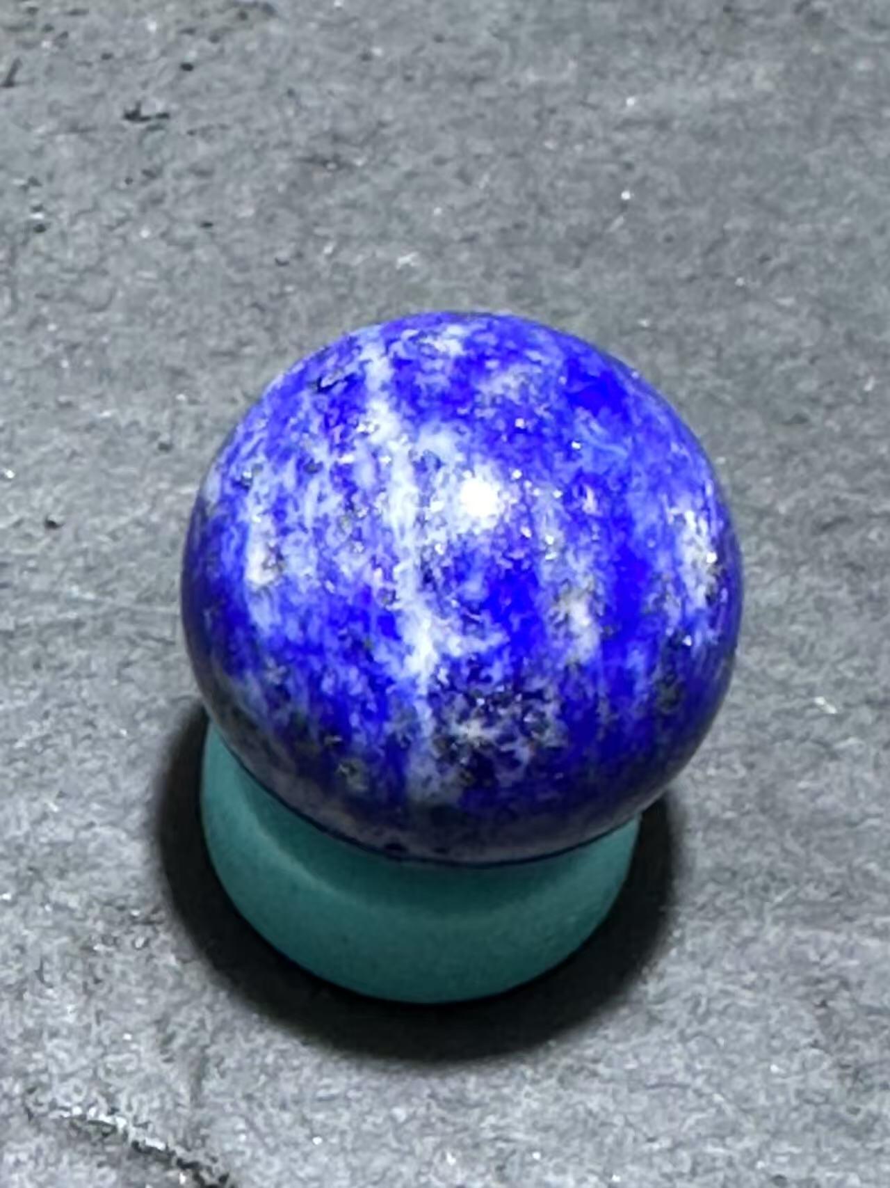阿富汗老矿青金石通货圆珠一个！，，
