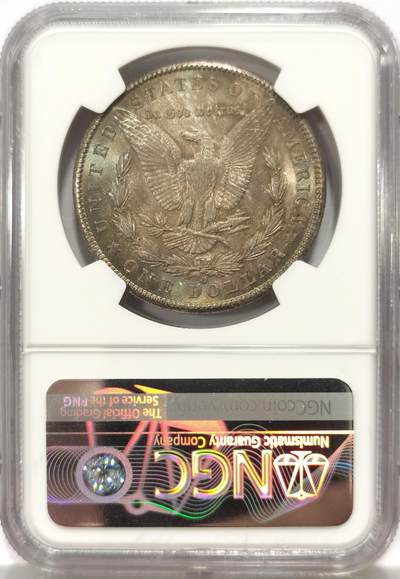 博洋堂世界钱币拍卖第129期（全场包邮） 1902年美国摩根银币O版NGC-MS64，原汁原味双面彩老包浆，包浆醇厚，状态一流。