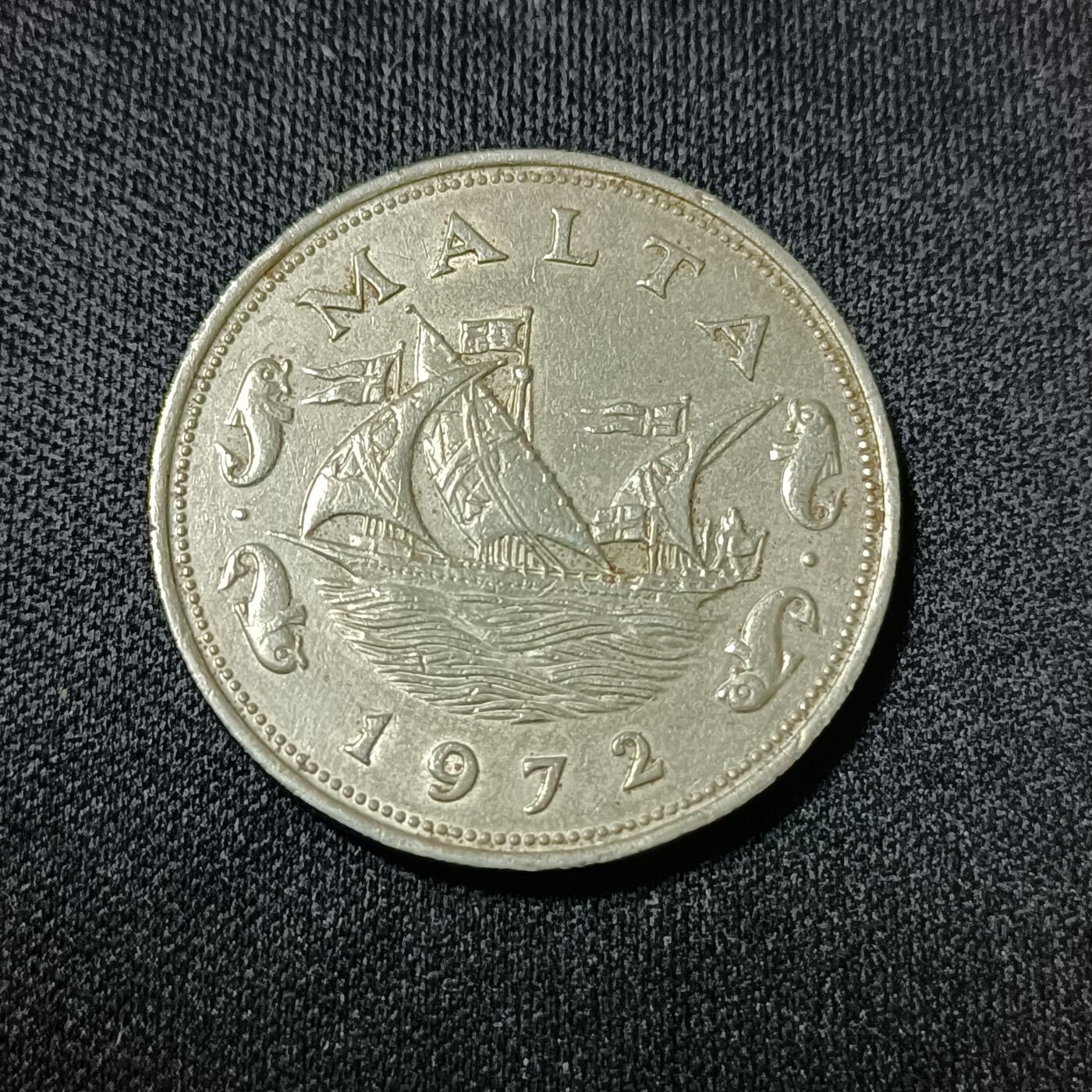 【游宝拍卖】乙巳蛇年53期 周六集拍 马耳他-10分 1972年