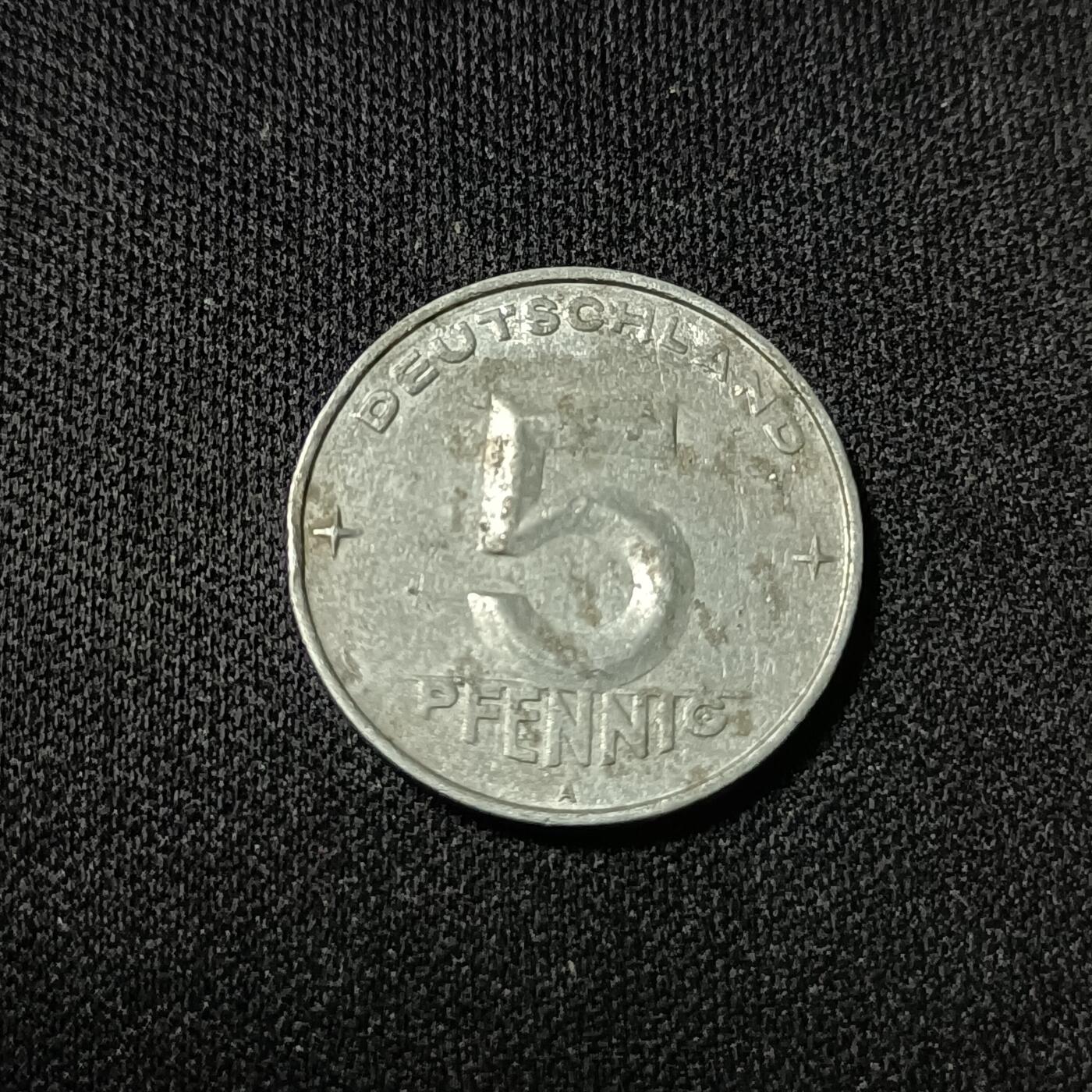 【游宝拍卖】乙巳蛇年53期 周六集拍 德国-5分 1952年 老版国徽