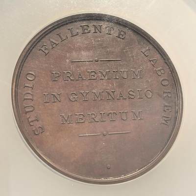 博洋堂世界钱币拍卖第129期（全场包邮） NGC MS62 大不列颠爱德华6世创建语言学校纪念巨大铜章，58mm加大加厚盒子，极其厚重，1880年左右的叙事原铸大铜章！