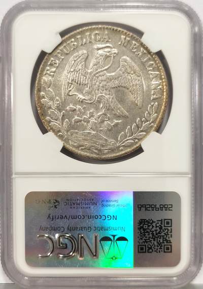 博洋堂世界钱币拍卖第129期（全场包邮） NGC MS62 墨西哥1877年HO AF版花边鹰洋，七级币