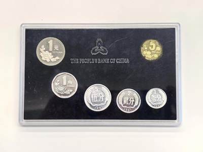 博洋堂世界钱币拍卖第129期（全场包邮） 1997年康银阁封装精制硬币一套，2万的量，从一分到一元精制币