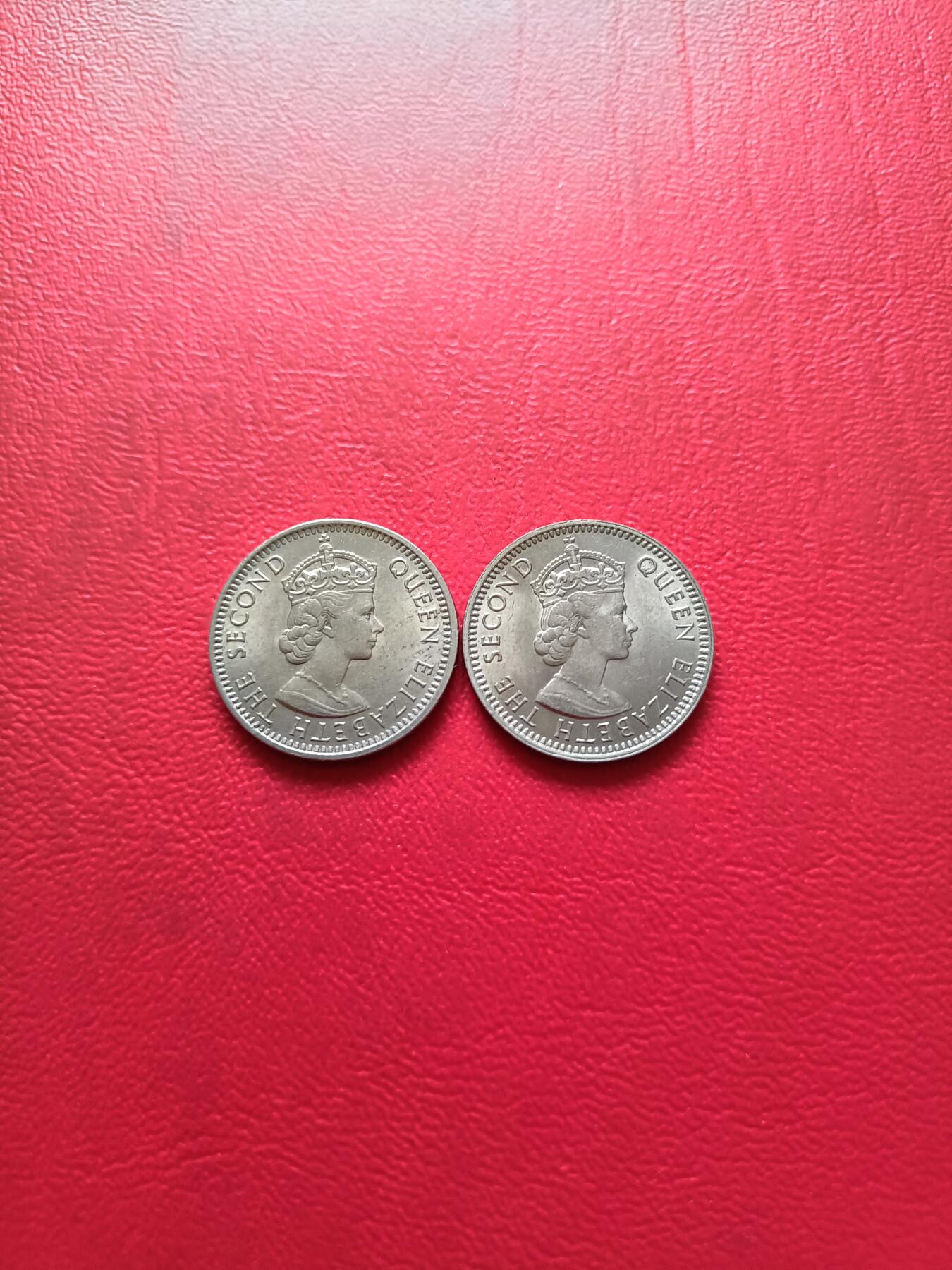 【云涧收藏】第四十一场 英属马来亚和婆罗洲1961年不同标10分一对2枚