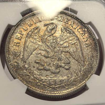 博洋堂世界钱币拍卖第129期（全场包邮） NGC MS62 1901-Zs FZ 墨西哥鹰洋1比索，淡彩金包浆，打制不错