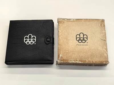 博洋堂世界钱币拍卖第129期（全场包邮） 加拿大1976年蒙特利尔奥园会10加元、5加元四枚套装，半个世纪，带原盒原证书难得，10加元重48.4克，5加元重24.2克，成色0.925，材料共计含银134.31克，按现时材料价值已超过1100元