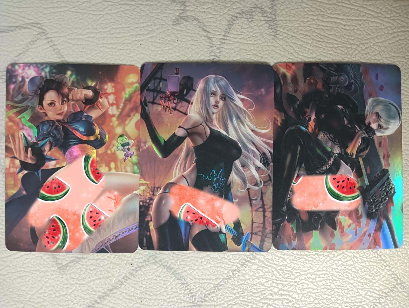 花开卡拍第29期（品控勿拍!!!拍品不寄存，运费5元，自制卡难免瑕疵，可能存在轻微撞角爆边等出厂瑕疵，品控介意勿拍！）  卡将彩闪 单卡，三张