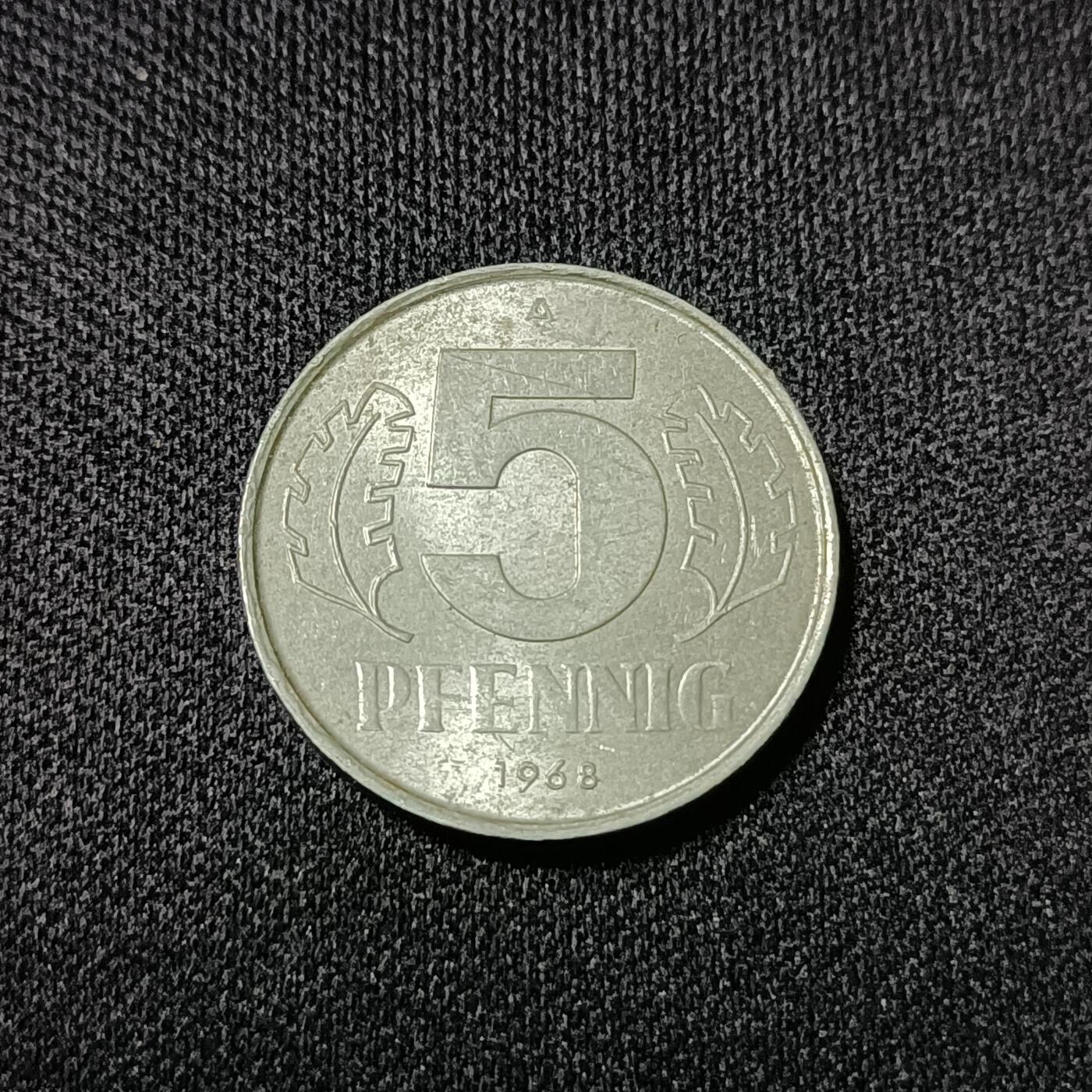 【游宝拍卖】乙巳蛇年53期 周六集拍 德国-5分 1968年