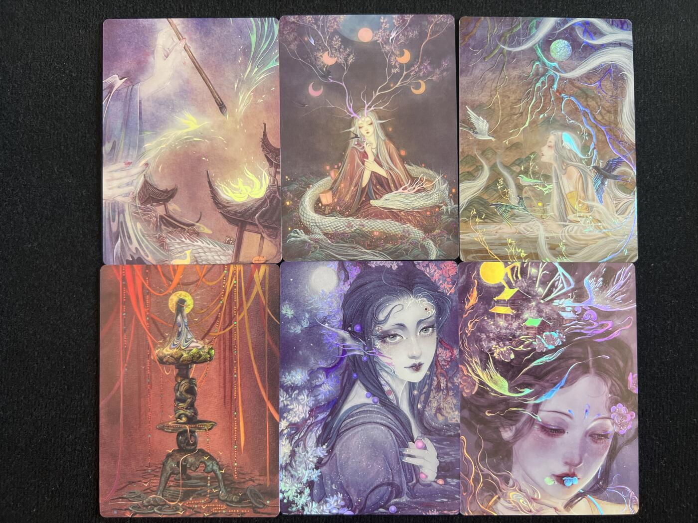 卡牌发烧友第7期（收拍品，各类国潮卡牌，不寄存，自制卡难免瑕疵，可能存在出厂瑕疵，品控介意勿拍！） 卡联社 山海美人 山海精怪 彩闪 九张