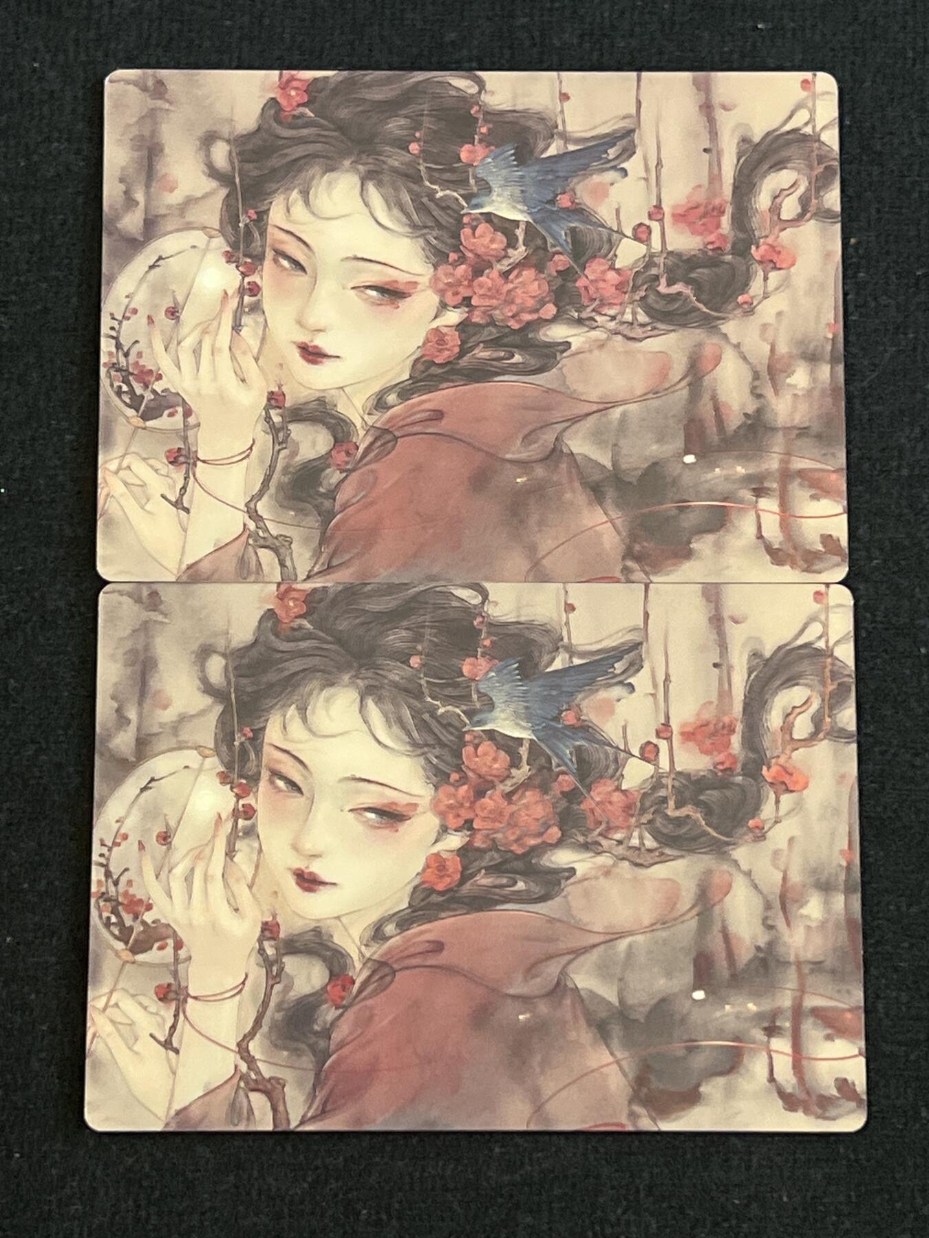 卡牌发烧友第7期（收拍品，各类国潮卡牌，不寄存，自制卡难免瑕疵，可能存在出厂瑕疵，品控介意勿拍！） 卡联社 山海美人 花精 梅 对卡 彩闪