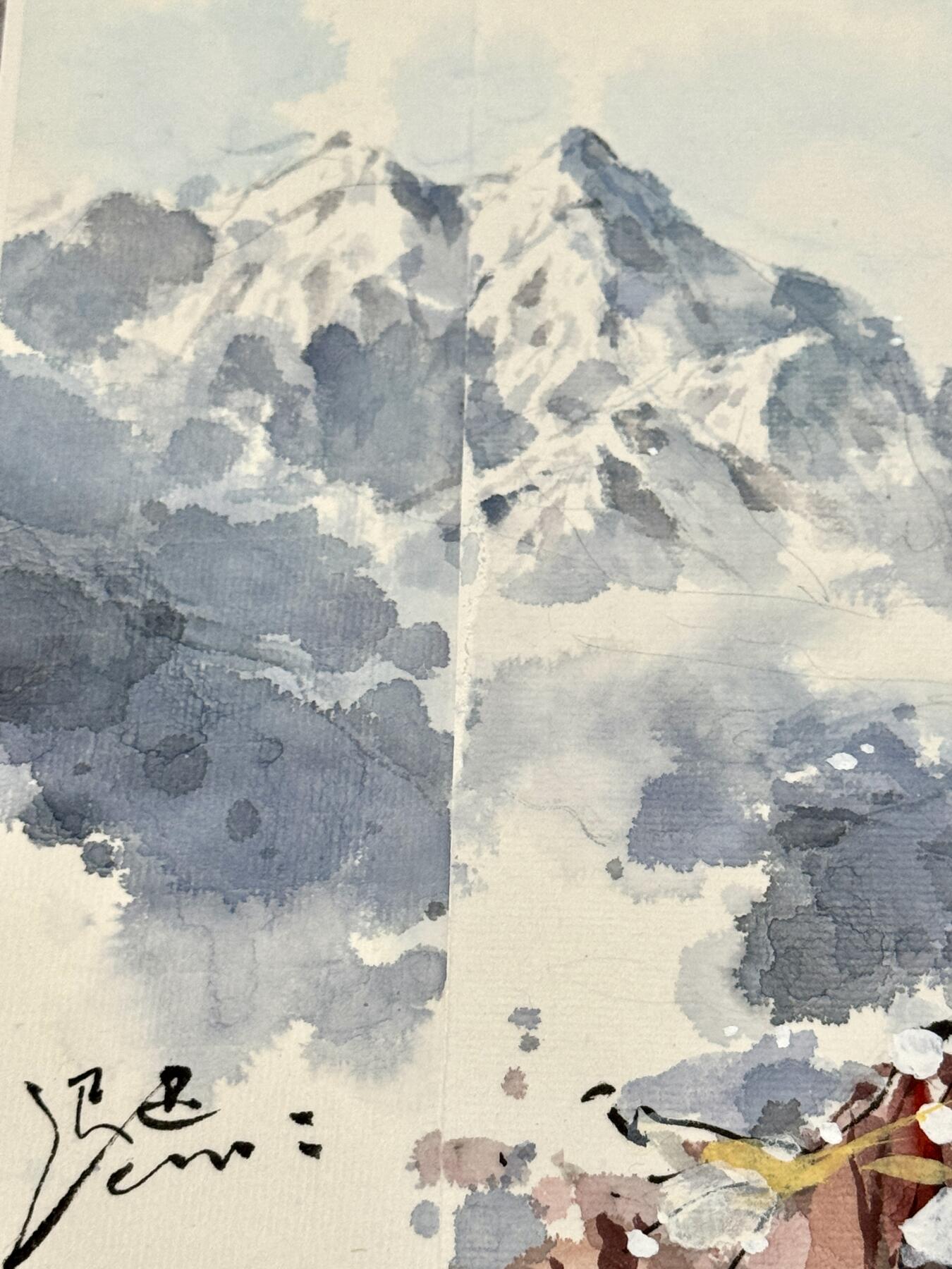 白泽拍卖卡牌手绘专场第20期（夕阳已下月初生，小暑才交雨渐晴） 2025 迟迟手绘画 芙莉莲 尺寸：37.5cm*20cm